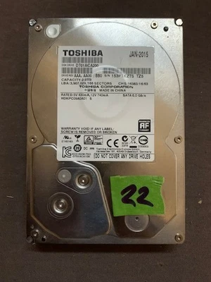 Toshiba 2 TB Festplatte 3,5 Zoll HDD DT01ACA200 - Bild 1 von 3