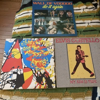 80’s Vinyl Record Lot Wall Of Voodoo Elvis Costello Vintage Pressings - Image 1 of 4