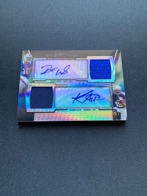 KEENAN ALLEN ROBERT WOODS DUAL AUTO RELIC REFRACTOR TOPPS BOWMAN STERLING #/35 - Image 1 of 2