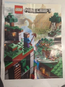 LEGO MINECRAFT 21116 Crafting Box 16x22" Dual Sided Poster - Picture 1 of 2