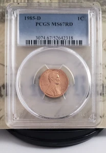 1985-D Lincoln Memorial Cent - PCGS MS67RD - Denver Business Strike - Schön! 2318 - Bild 1 von 4