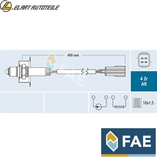 Lambda Sensor 75613 for Nissan Navara/NP300/Platform/Chassis PATHFINDER/III 2.5L  - Image 1 of 4