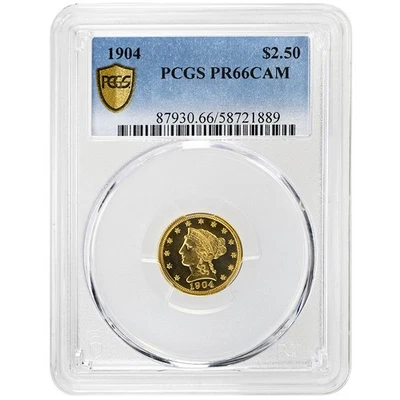1904 $2.50 Liberty Head, PCGS PR66CAM Rare Coin - Image 1 of 4