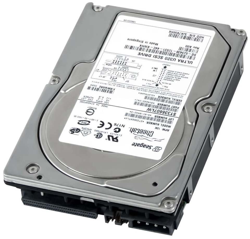 Hard Drive Dell 0J3438 J3438 ST336607LW 36GB 10000U/Min 8MB SCSI U320 3.5 " Inch - Image 1 of 3
