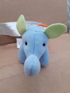 Ikea Sot Barnslig - blauer Elefant - Mini weiches Plüschtier Stofftier 4 Zoll Unisex - Bild 1 von 4