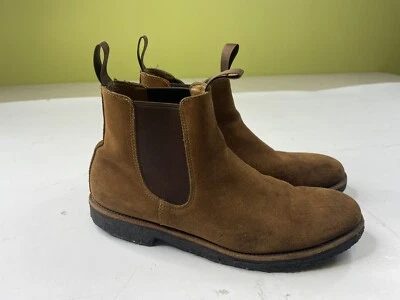 Botas Chelsea de gamuza J.Crew suelas de crepé para hombre talla 8,5 F4452 Foto 1 de 4