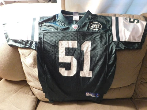 New York Jets Jonathan Vilma NFL Jersey Youth Large Cover