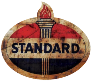 Standard Oil Co Rusty Vintage look distressed Vinyl Decal Sticker 3.5" - 2for1  - Picture 1 of 2
