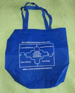 Bolso de Mano Reutilizable MISSISSIPPI Departamento de Educación Computadora MS Profesor Edición Tecnológica De Colección - Imagen 1 de 2