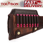 Tourbon Pu Leather Rifle Cheek Rest Comb Riser Cartridges Holder Buttstock Cover