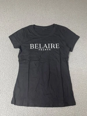Camiseta Luc Belaire Mujer Pequeña Solo Para Personal Rara Francia Negro Blanco Vino Foto 1 de 4