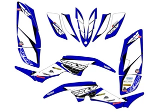 All Years RAPTOR 350 13 FLY Blue Senge Graphics Kit Compatible with Yamaha - Picture 1 of 7
