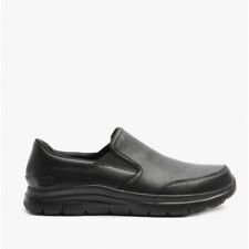 Skechers FLEX ADVANTAGE BRONWOOD Mens Easy Clean ANTI-SLIP Work Shoes Black