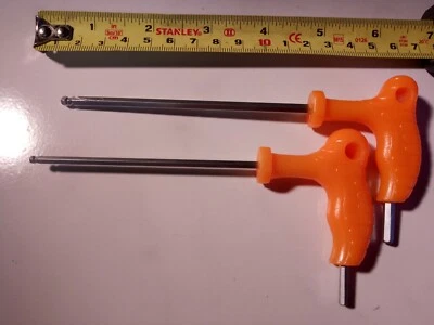 3 MM And 4 MM T Handle Allen KEYS Ball End £6.87 - Image 1 of 4