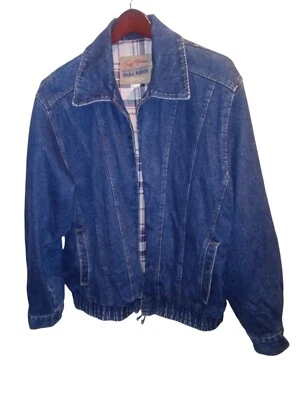 Chaqueta de Jean Tuff Hedeman Campeón del Mundo Bull Rider Forrada Cripple Creek Para Hombre XL Foto 1 de 4