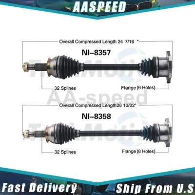 CV Joint CV Axle Rear For Nissan 370Z 2016 2015 2014 2013 2012 2011 2010 2009 - Image 1 of 3