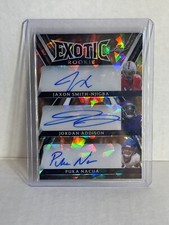 2023 Leaf Exotic STARS ROOKIE 1/1 Auto JORDAN ADDISON PUKA NACUA SMITH-NJIBA RC