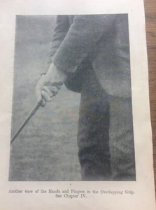 Antique Golf Memorabilia Photo of James Braid Golfing Print Overlapping Grip 2 - Picture 1 of 1