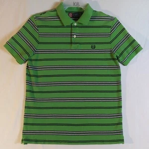 Chaps Ralph Lauren Shirt Mens Size Medium Button Short Sleeve Green Polo - Picture 1 of 11