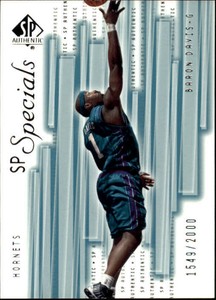 2001-02 SP Authentic #149 Baron Davis SPEC /2000