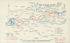 The Battle Of The Aisne 14Th September 1914 First World War 1933 Old Map