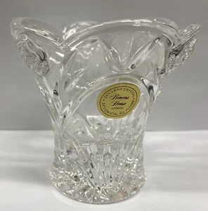 PRINCESS HOUSE AMERICAN ROSE 24% lead crystal VOTIVE/CANDLE HOLDERS NIB - Picture 1 of 5