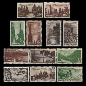 Russia. Russian resorts. 1938, Scott 666-677. Canceled. OG. (BI#NM3) - Picture 1 of 1