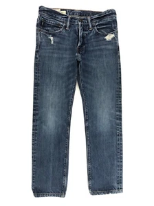 Abercrombie & Fitch Kids Rollins Low Rise Skinny Jean Boys 14 Distressed Denim - Picture 1 of 12