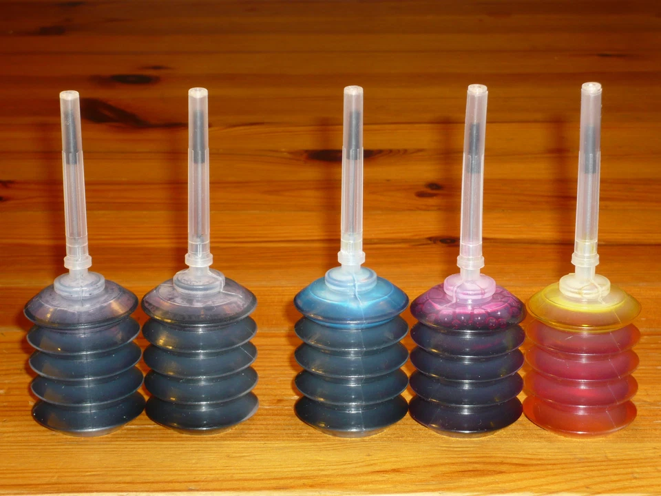 5 x 30ml refill ink for Dell Lexmark printer - Image 1 of 1