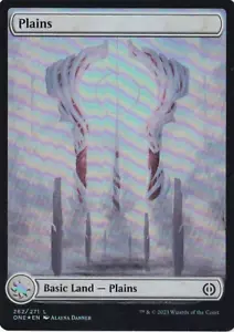 MTG Plains (262) - Foil - Full Art NM-Mint Phyrexia: All Will Be One - Picture 1 of 2
