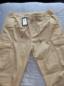 Champs CSG Venture Cargo Zip Hose Jogginghose Kordelzug Gummibund, 2XL, Khaki - Bild 1 von 10