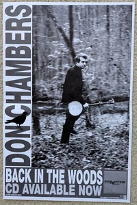 DON CHAMBERS Back In The Woods PROMO POSTER 2001 Post Folk Rock Athens GA - Bild 1 von 1