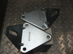 Moroso Engine Mount Set 62550; Solid for SBC, BBC in Fabricated Chassis