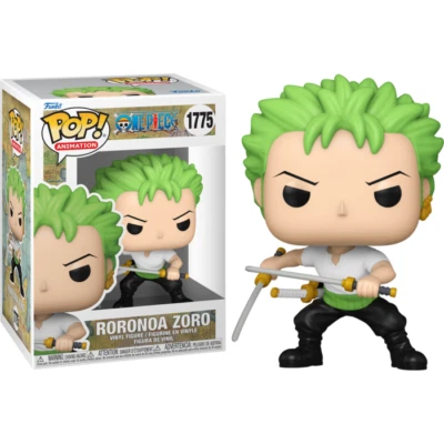 One Piece - Roronoa Zoro (Estilo Dos Espadas) Pop! Figura Vinilo + PROTECTOR POP Foto 1 de 4