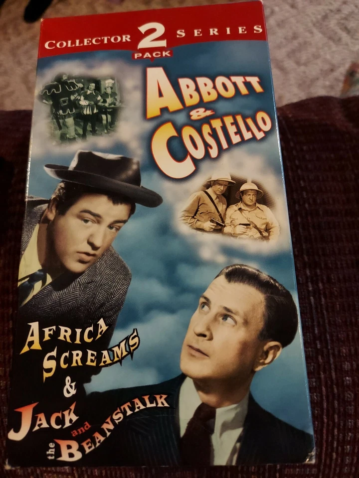Abbott & Costello 2 Pack Africa Screams & Jack And The Bean VHS - Image 1 of 1