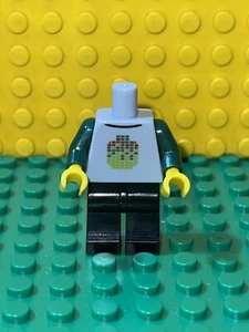 NEU Lego Minifiguren dunkelgrün mit grauem Oberkörper - Junge Mädchen DJ mit Kopf Sweat Shirt Jacke - Bild 1 von 4