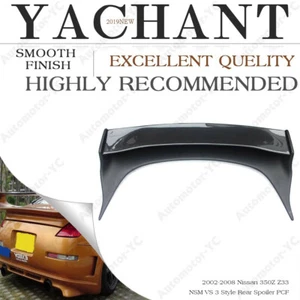 CF Blade w/FRP Base nsm-vs3-style Rear Spoiler Wing For 02-08 Nissan 350Z Z33 - Foto 1 di 12