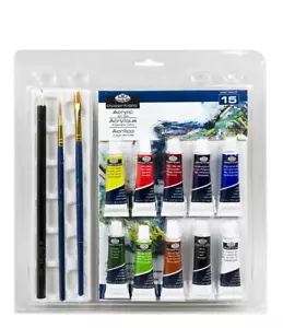 Royal & Langnickel Acrylic Art Painting Set 15pc - Picture 1 of 1