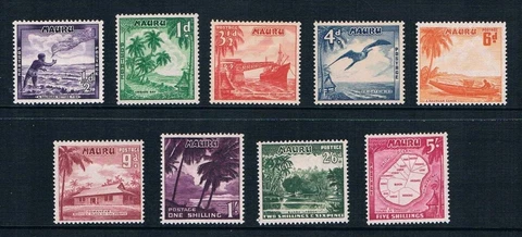 Nauru 1954 - Scenes of Nauru - SC 39-47 [SG 48-56] MINT - VLH - S3 Cover