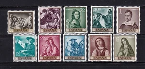 Spanien 1095 - 1104 MLH OG Satz CV 17,00 $ - Bild 1 von 1