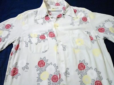 Denime Japan Floral Print Rayon Shirt size Medium Mens - Image 1 of 4