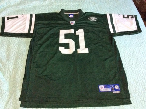 Authentic Reebok NFL NY Jets #51 Jonathan Vilma Men Jersey Sz 2XL Cover