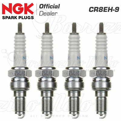 KIT 4 NGK ZÜNDKERZEN CR8EH-9 CR8EH9 Für Honda ST 1100 A Pan European 1992-2001 - Imagem 1 de 3