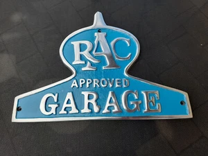 RAC approved Garage englisches Oldtimer Schild Aluminium - Bild 1 von 6