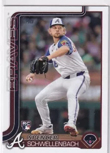 2025 Topps MLB Baseball Series 1 No. 103 Spencer Schwellenbach Rookie Braves - Bild 1 von 2