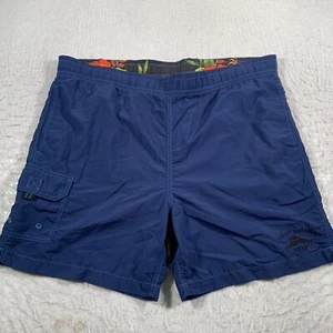 Tommy Bahama Calzoncillos Para Hombre Medianos Azul Forrados Nylon Playa Hawaianos - Imagen 1 de 10