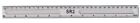 Clear Plastic Ruler 300mm/12in Ref 9300003