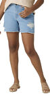 Wrangler 0 24 Shorts Women's Ripped Denim Relaxed Light Blue  5? High Rise Jean 