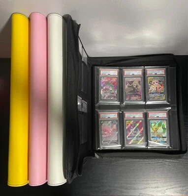 Carpeta de losa de tarjeta graduada para PSA y CGC fondo oscuro de alta calidad 48 bolsillos Foto 1 de 4