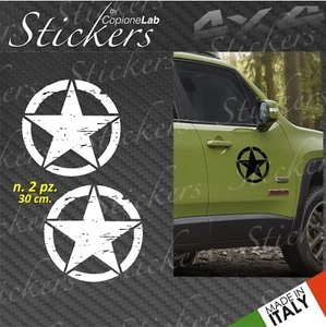2 Adesivi Sticker Renegade Stella Rovinate fianco sportello anteriore small - Imagen 1 de 1